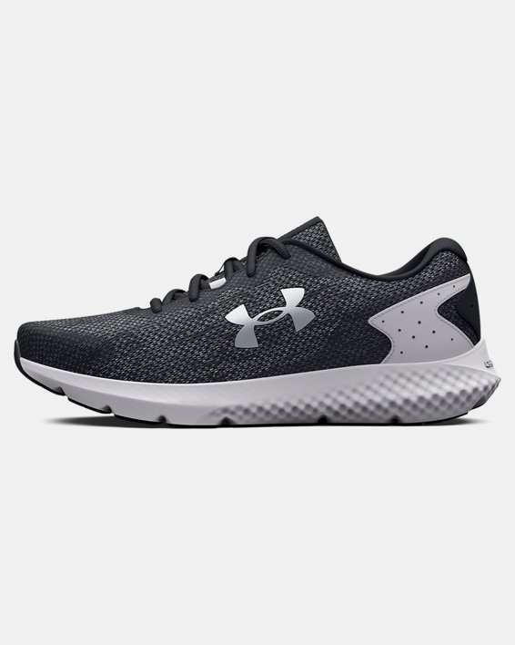Men's UA Charged Rogue 3 Knit Running Shoes in Black image number 5